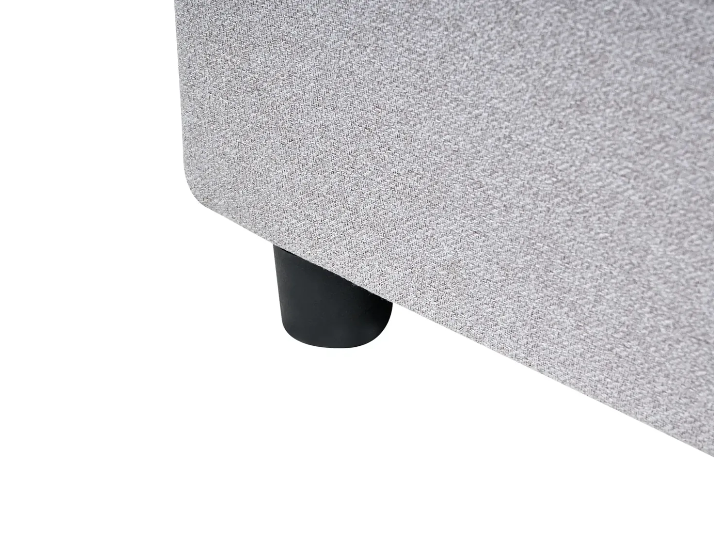 Letto con cassetti contenitore senza testata Tessuto PRADES 180 x 200 cm Grigio chiaro