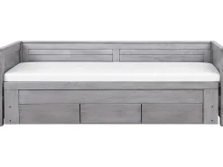 Letto con cassetti contenitori Legno CAHORS 90 x 200 cm Grigio