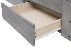 Letto con cassetti contenitori Legno CAHORS 90 x 200 cm Grigio