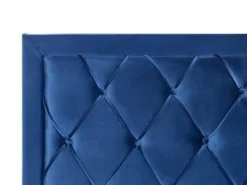 Letto con cassetti contenitori Velluto LIEVIN 180 x 200 cm Blu marino