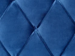 Letto con cassetti contenitori Velluto LIEVIN 180 x 200 cm Blu marino