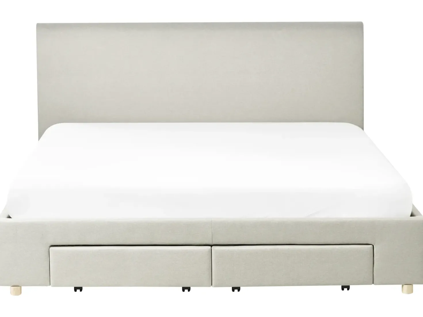 Letto con cassetti contenitori Tessuto SOUTRIN 180 x 200 cm Beige