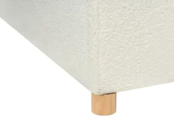 Letto con cassetti contenitori Bouclé SOUTRIN 180 x 200 cm Bianco sporco