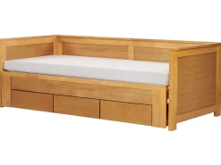 Letto con cassetti contenitori Legno CAHORS 90 x 200 cm Marrone