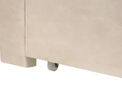 Letto con cassetti contenitori Velluto LONZAC 180 x 200 cm Beige