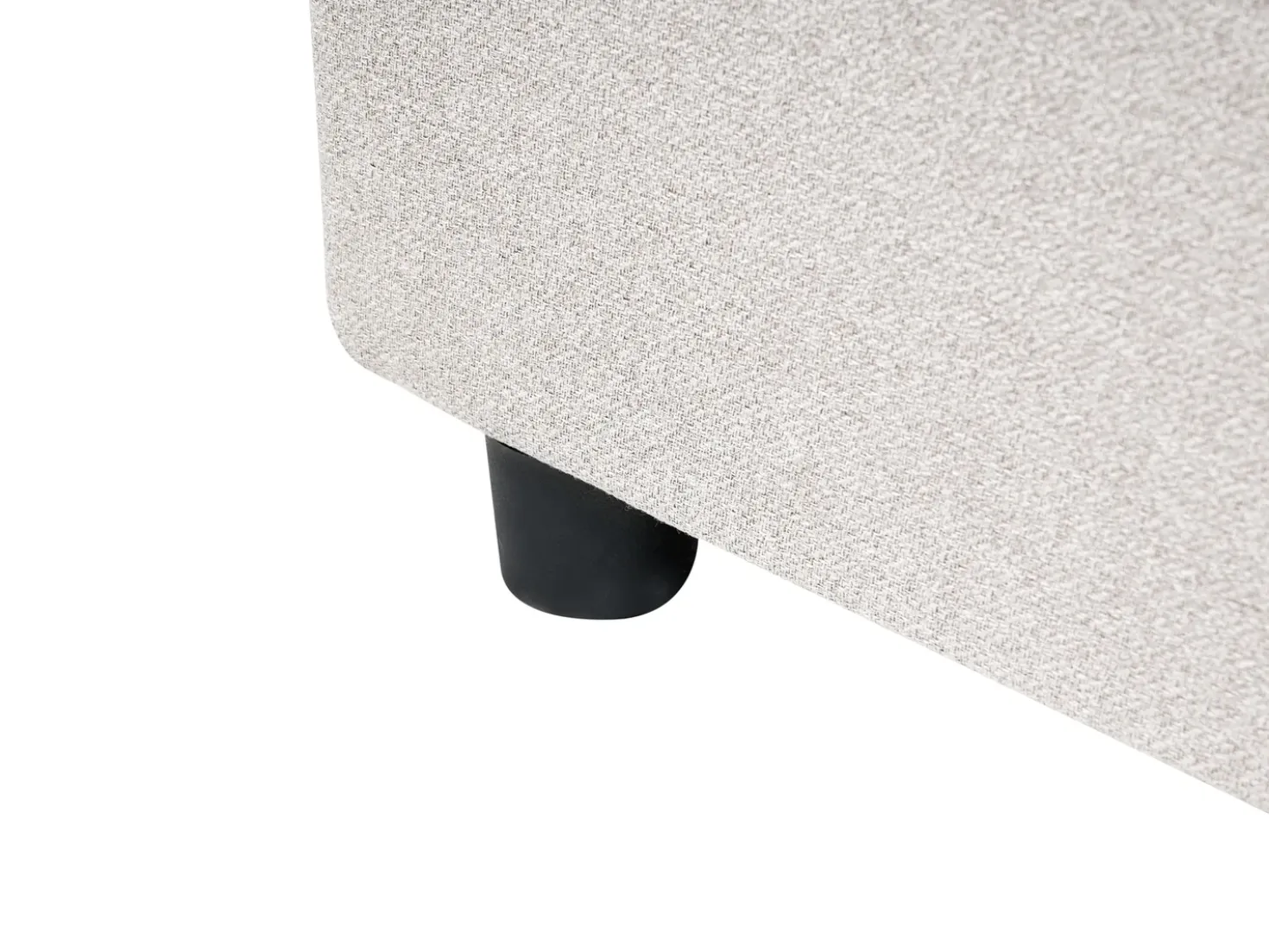 Letto con cassetti contenitore senza testata Tessuto PRADES 180 x 200 cm Beige chiaro