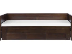 Letto con cassetti contenitori Legno CAHORS 90 x 200 cm Marrone scuro