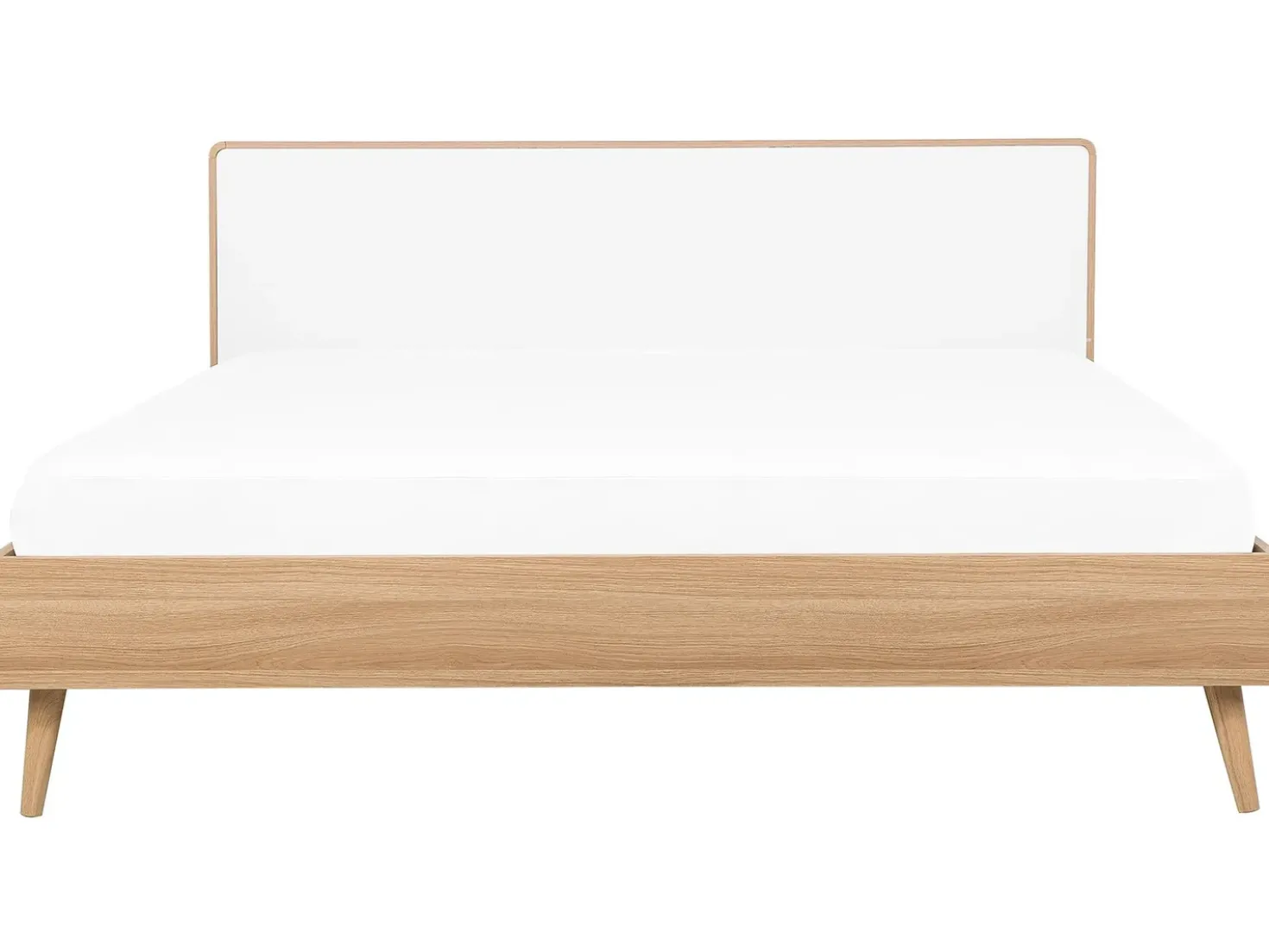 Letto con LED SERRIS 180 x 200 cm Marrone chiaro