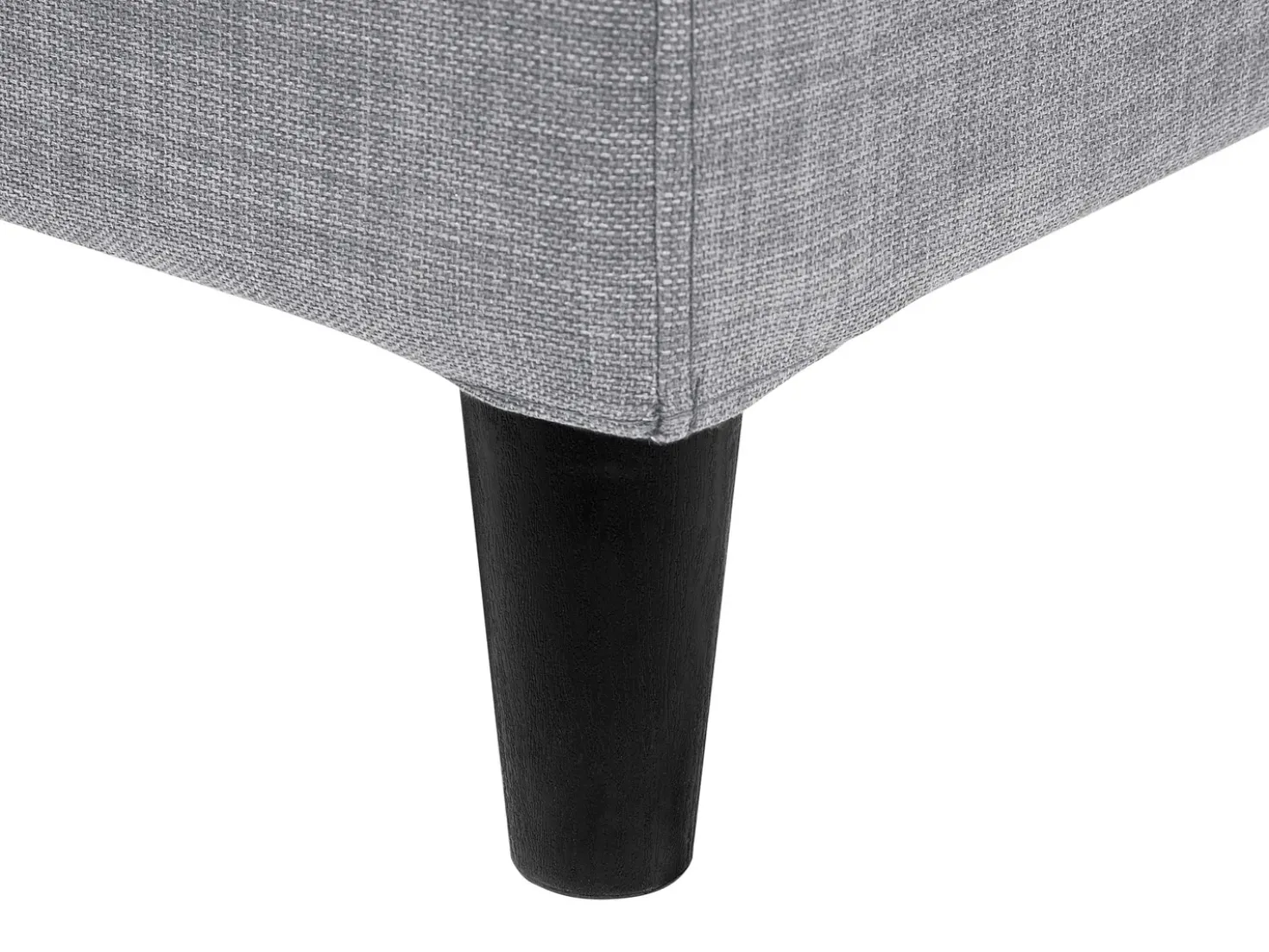 Letto con LED Tessuto FITOU 180 x 200 cm Grigio chiaro
