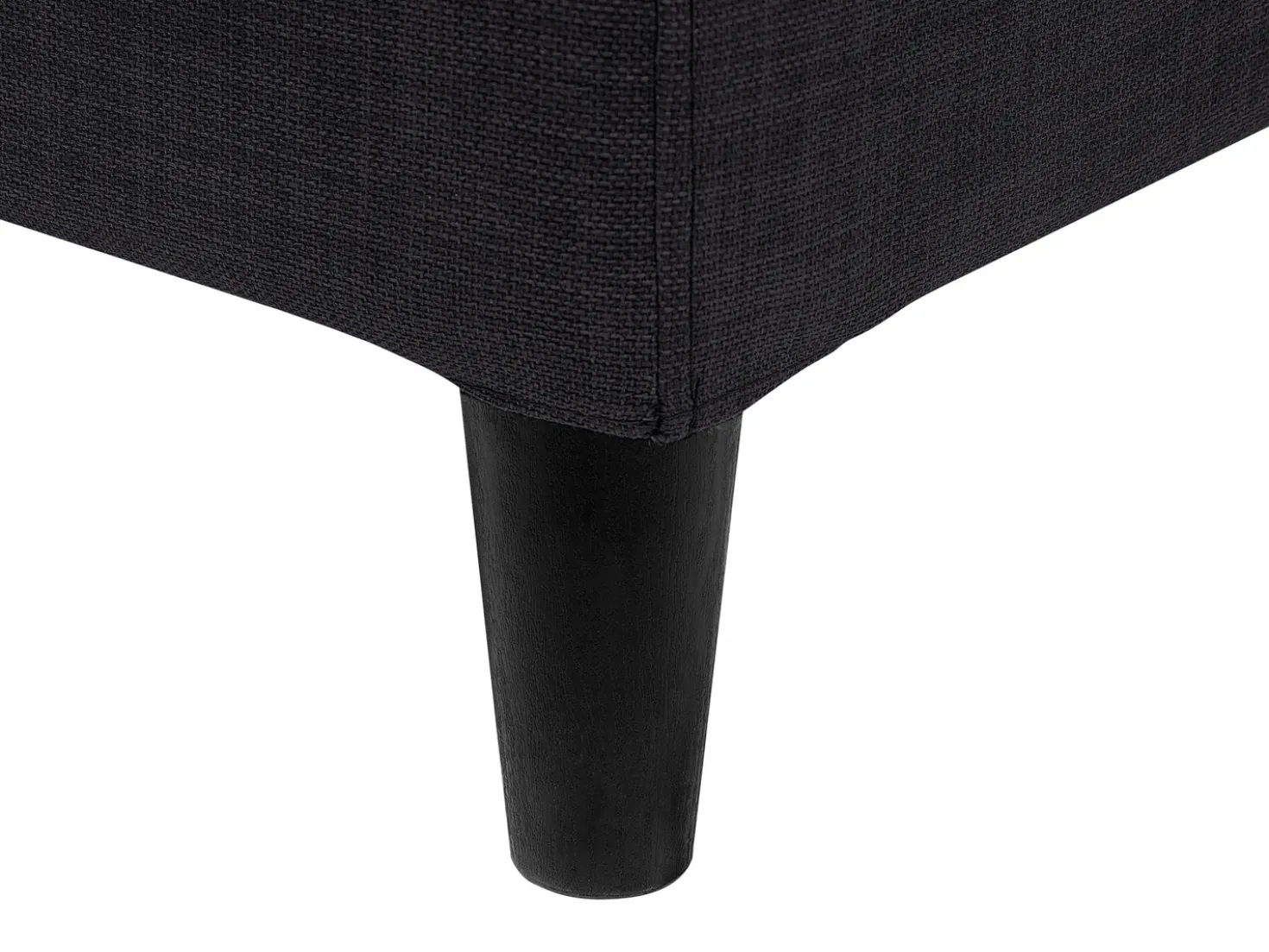 Letto con LED Tessuto FITOU 180 x 200 cm Nero