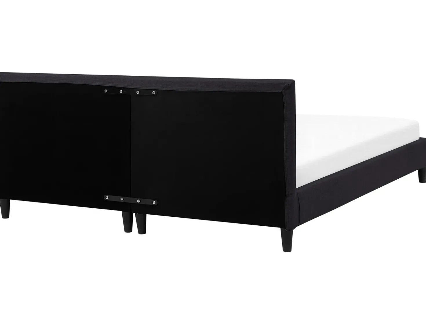 Letto con LED Tessuto FITOU 180 x 200 cm Nero