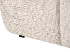 Letto con ottomano senza testata Tessuto GENAS 180 x 200 cm Beige chiaro