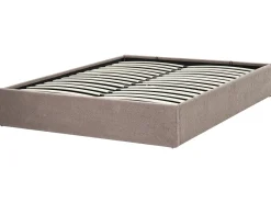 Letto con ottomano senza testata Bouclé DINAN 160 x 200 cm Tortora