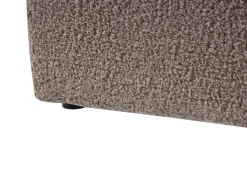 Letto con ottomano senza testata Bouclé DINAN 160 x 200 cm Tortora