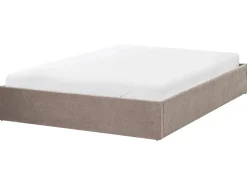Letto con ottomano senza testata Bouclé DINAN 160 x 200 cm Tortora