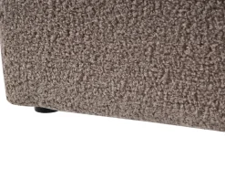 Letto con ottomano senza testata Bouclé DINAN 140 x 200 cm Tortora