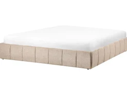 Letto con ottomano senza testata Tessuto GENAS 180 x 200 cm Beige