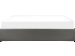 Letto con ottomano senza testata Tessuto DINAN 180 x 200 cm Grigio scuro