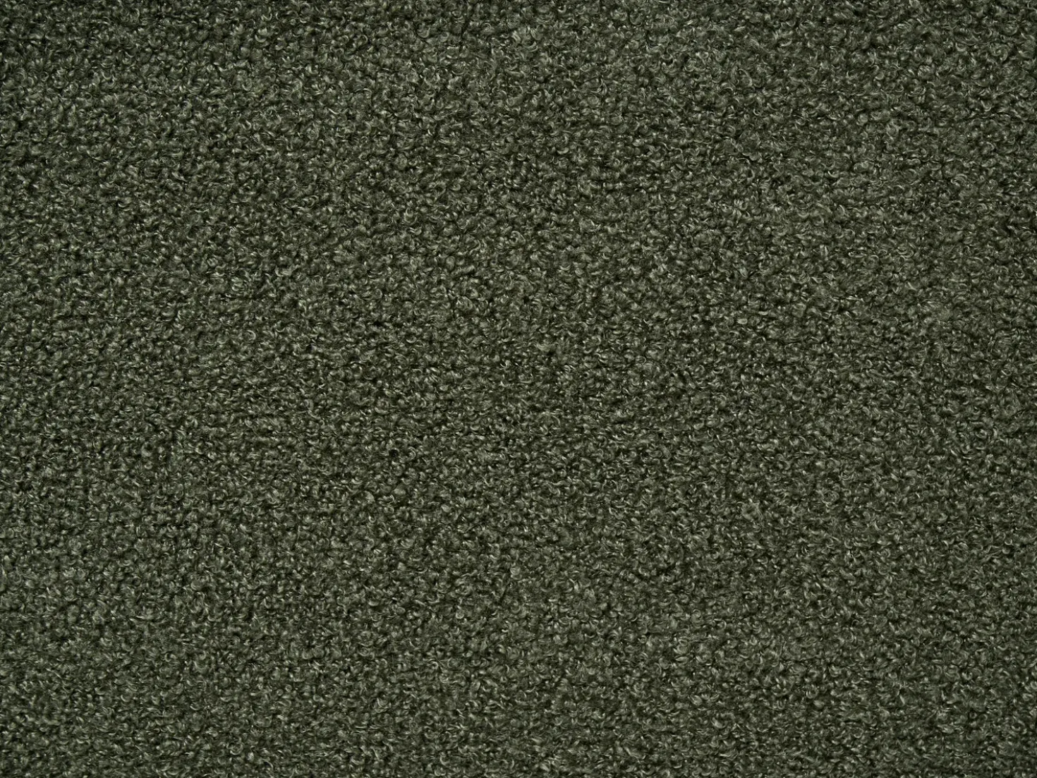 Letto con ottomano senza testata Bouclé DINAN 140 x 200 cm Verde scuro
