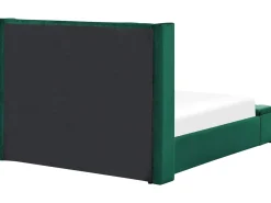 Letto con panca contenitore Velluto NOYERS 140 x 200 cm Verde smeraldo