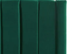 Letto con panca contenitore Velluto NOYERS 140 x 200 cm Verde smeraldo