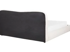 Letto contenitore Bouclé BLAGNAC 180 x 200 cm Bianco sporco
