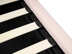 Letto contenitore Bouclé BLAGNAC 90 x 200 cm Rosa