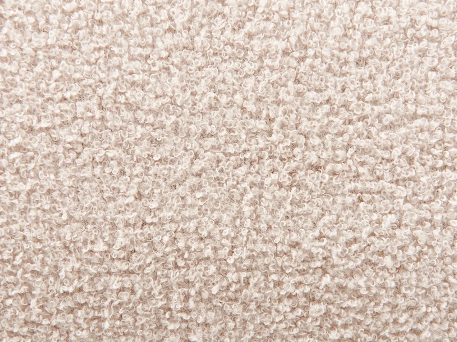Letto contenitore Bouclé BLAGNAC 180 x 200 cm Beige chiaro