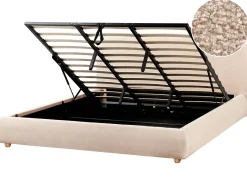 Letto contenitore Bouclé BLAGNAC 180 x 200 cm Beige