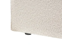 Letto contenitore Bouclé BRENON 180 x 200 cm Bianco sporco