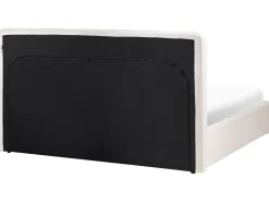 Letto contenitore Bouclé BRENON 180 x 200 cm Bianco sporco