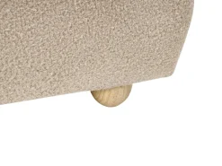 Letto contenitore Bouclé BLAGNAC 90 x 200 cm Beige