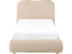 Letto contenitore Bouclé BLAGNAC 90 x 200 cm Beige