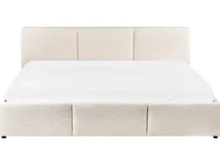 Letto contenitore Bouclé BOUSSE 180 x 200 cm Bianco sporco