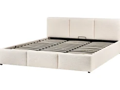 Letto contenitore Bouclé BOUSSE 180 x 200 cm Bianco sporco