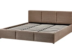 Letto contenitore Bouclé BOUSSE 180 x 200 cm Tortora