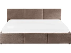 Letto contenitore Bouclé BOUSSE 180 x 200 cm Tortora