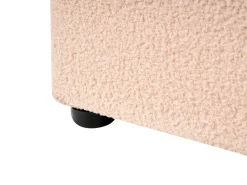 Letto contenitore Bouclé CHADENET 180 x 200 cm Rosa pesca