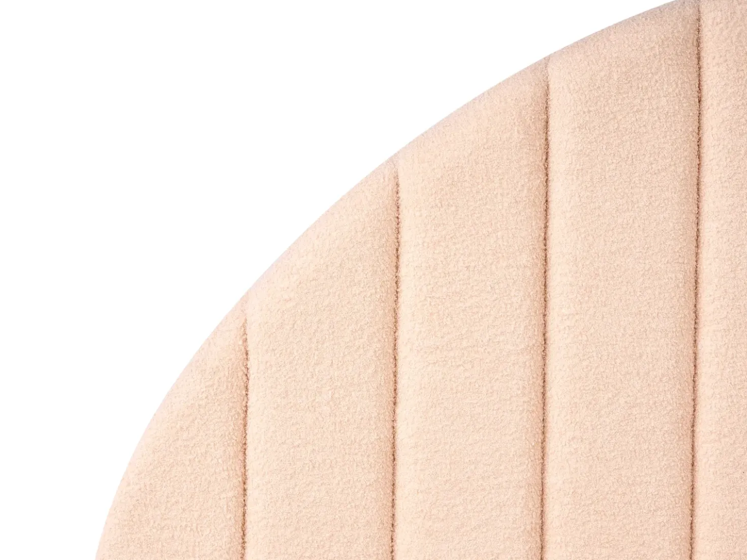 Letto contenitore Bouclé CHADENET 180 x 200 cm Rosa pesca