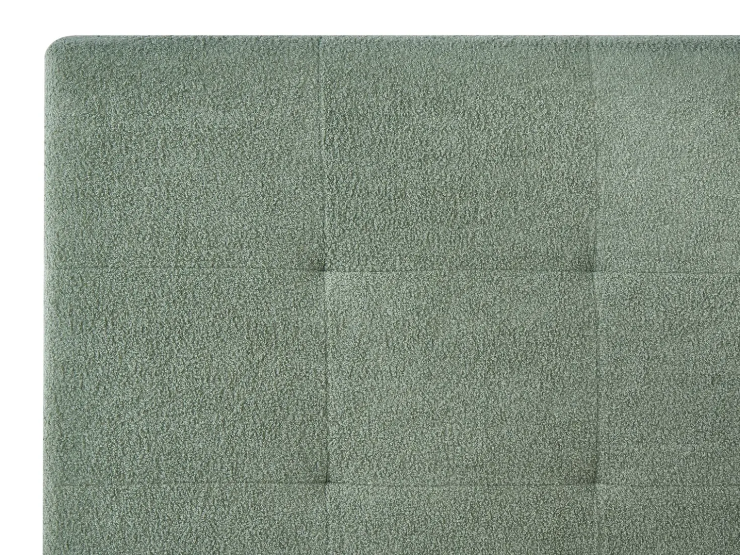 Letto contenitore Bouclé LORIENT 140 x 200 cm Verde
