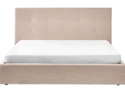 Letto contenitore Bouclé LORIENT 180 x 200 cm Beige