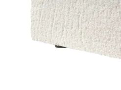 Letto contenitore Bouclé LORIENT 180 x 200 cm Bianco sporco