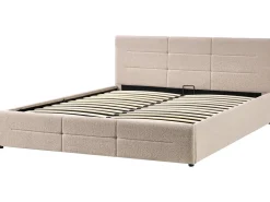 Letto contenitore Bouclé MASSOGNES 180 x 200 cm Beige
