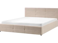 Letto contenitore Bouclé MASSOGNES 180 x 200 cm Beige