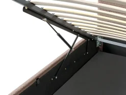 Letto contenitore Bouclé MASSOGNES 180 x 200 cm Tortora