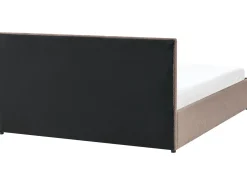 Letto contenitore Bouclé MASSOGNES 160 x 200 cm Tortora