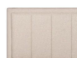 Letto contenitore Bouclé MONTLAUR 140 x 200 cm Beige