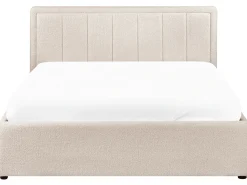 Letto contenitore Bouclé MONTLAUR 140 x 200 cm Beige