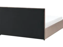 Letto contenitore Bouclé MASSOGNES 140 x 200 cm Tortora