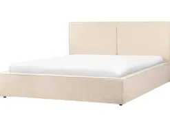Letto contenitore Bouclé MOISSAC 180 x 200 cm Beige